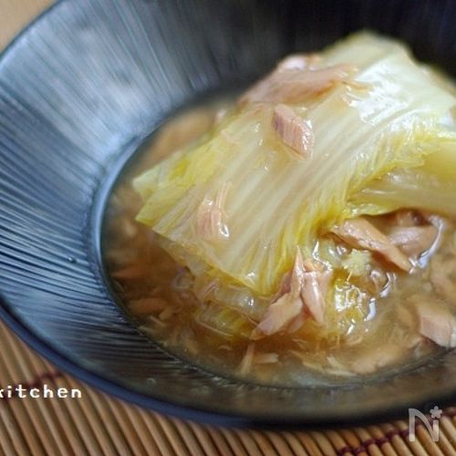 丸ごと白菜とツナのとろとろ煮