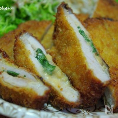 京風♪大葉を挟んだ味噌とんかつ