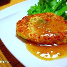 お野菜たっぷり♪ヘルシー鶏バーグ