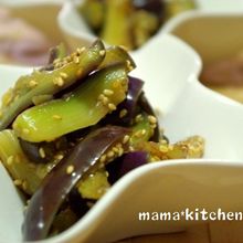 茄子の中華風胡麻和え