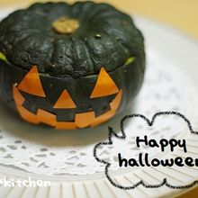 ハロウィンに♪ぼっちゃんかぼちゃのマヨチーズ焼き