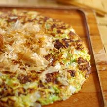 <白菜2日目>お出汁でいただく♪白菜のお好み焼き