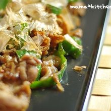 豚肉とピーマンの甘辛ゴマ絡め