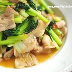 豚肉と青菜のコク旨バター炒め