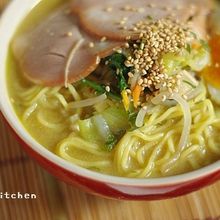 お野菜だけでもおいしい♪味噌ラーメン