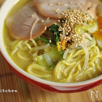 お野菜だけでもおいしい♪味噌ラーメン