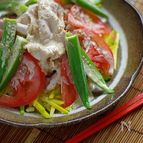 カラフル!冷しゃぶの胡麻だれサラダ