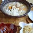 鶏つくねときのこのみぞれ鍋