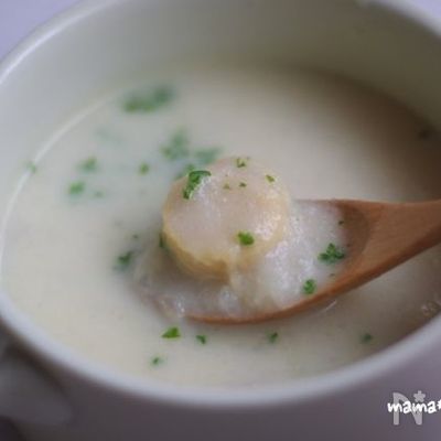 帆立とカブのとろ〜りスープ