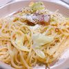 ねこまりも🐈⬛の作ってみた!投稿(ワンパン♩キャベツのクリームスープパスタ)