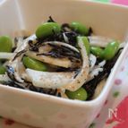 新玉ねぎとひじきのごま味噌マヨサラダ