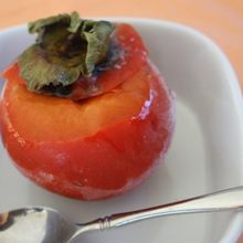 丸ごと冷凍☆柿のシャーベット
