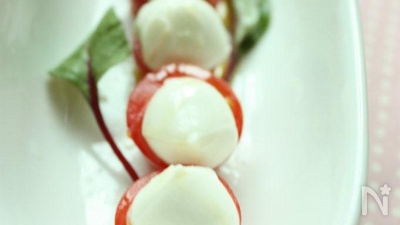 みつトマトのかわいいカプレーゼ By シニア野菜ソムリエ立原瑞穂 レシピサイト Nadia ナディア プロの料理家のおいしいレシピ