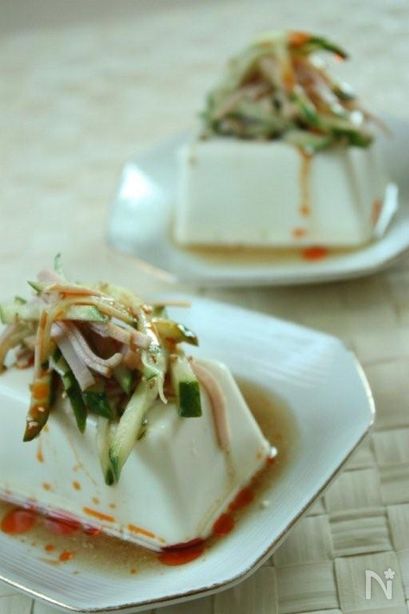 辛酸っぱい☆中華風冷ややっこ