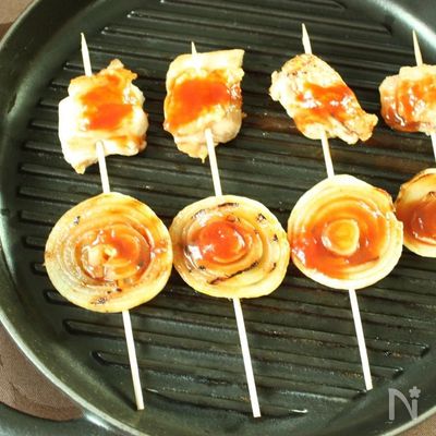 玉ねぎとチキンのグリル・バーベキューソース