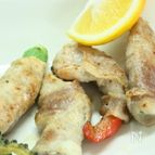 いろいろ夏野菜の豚肉巻き