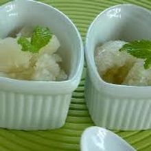 シャリっと爽やか☆梨のシャーベット