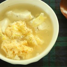 くずし豆腐と卵のあったかとろ〜りスープ