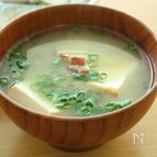 さつまいもと厚揚げのお味噌汁