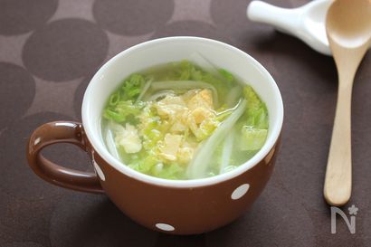 シャキシャキ白菜のスープ　