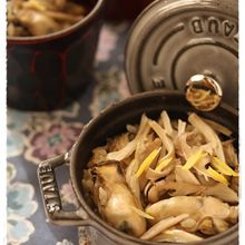 【ストウブミニココット】牡蠣と舞茸の釜めし