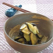 ナスの辛子和え