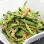【時短】キュウリと油揚げのゴマ酢和え