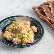 鶏肉のひよこ豆ねぎ味噌マヨ