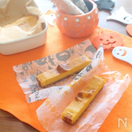 ホーロー容器でつくる かぼちゃのスティックチーズケーキ By 神田 美紀 レシピサイト Nadia ナディア プロの料理家のおいしいレシピ