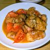 joe sanの作ってみた!投稿(ごはんがすすむ！鶏肉とトマトのガリバタ炒め)