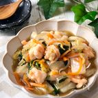 野菜たっぷり♡ごはんが進む『海老の中華野菜炒め』