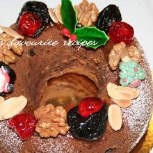 クリスマスリース・チョコレートケーキ