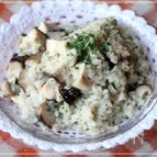 【濃厚しいたけリゾット♪】〜ヘルシーで簡単美味しく