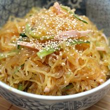 【そうめんかぼちゃと春雨の中華風サラダ】