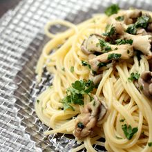 【大しめじのコクうまパスタ】