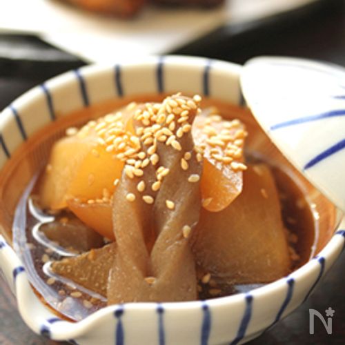 【大根と蒟蒻の炒め煮】