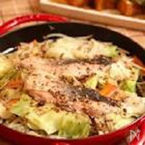 【鮭のちゃんちゃん焼き】