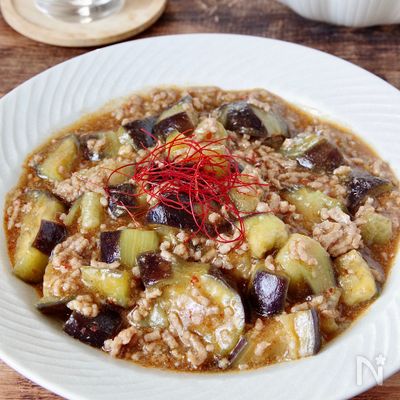 レンジで8分!簡単コクうま麻婆なす