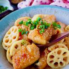 【シャキッとれんこんと鶏肉の甘酢炒め】ご飯もお酒も進みすぎ！