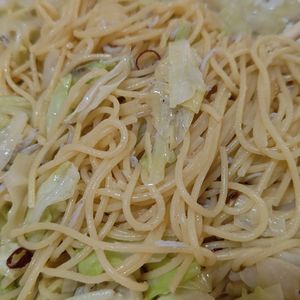 ぽんちゃんの作ってみた!投稿(『お家ランチ♡』しらすとキャベツのペペロンチーノ)