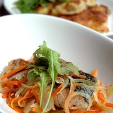 鮭のエスカベッシュ。