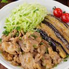 【ご飯に乗せたい】豚こま肉とトロトロ茄子の田舎風ごま味噌炒め