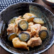 冷やしておいしい♡鶏肉と茄子のトロ旨さっぱり煮！レンジで一発