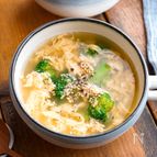 【ブロッコリーとふんわり卵スープ】ほっこりスープ♬︎