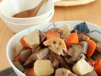 【筑前煮】めんつゆで簡単！お弁当にも◎にんにくみそ風味