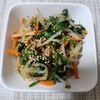 とももの作ってみた!投稿(やみつき【野菜の３色ナムル】レンジで簡単！)