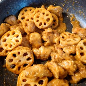 ヒラメの作ってみた!投稿(【ご飯がとまらん☆汁なし担々鶏レンコン】)