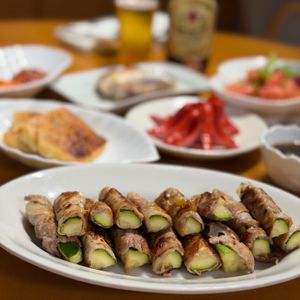 chikaの作ってみた!投稿(【ズッキーニの豚巻き麺つゆわさびマヨソテー】ジューシー美味♪)