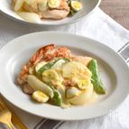 鶏むねグリル＊春野菜のマヨチーズソース