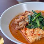 豆乳を使ってまろやかに✨豆乳キムチチゲ🍲